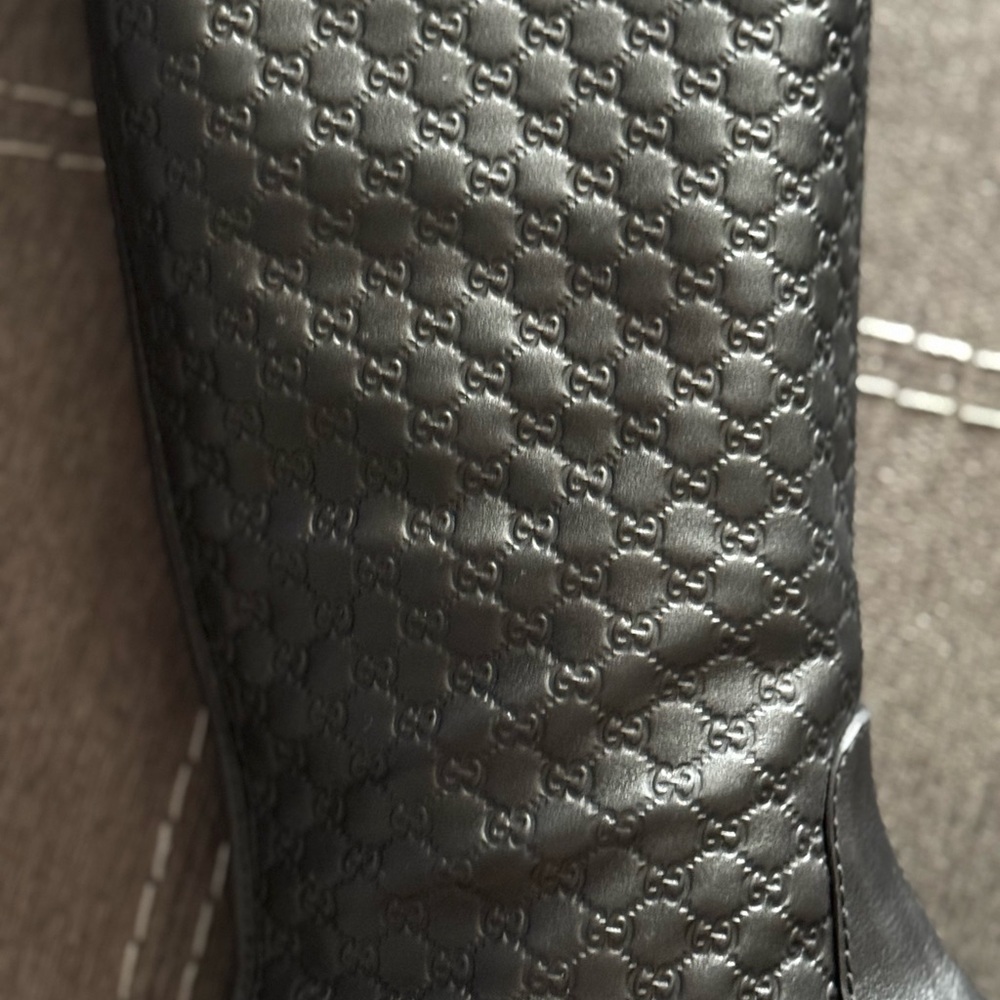 Gucci Women’s Black Leather Riding Boots - Picture 2 of 4